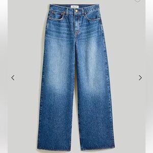 Madewell super wide leg jeans. Size 28 halleran wash